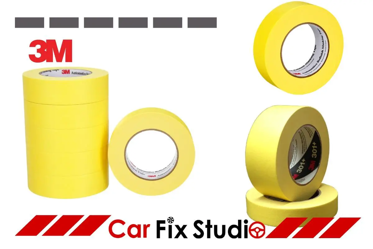 3M 6654 Yellow 36 Mm X 55 M Automotive Refinish Masking Tape